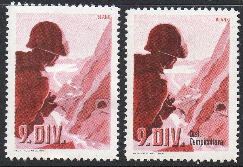 Schweiz Suisse Switzerland Soldatenmarken Eisenbahn Soldier Stamps Railway